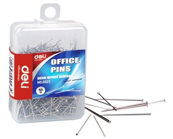 Đinh gút đầu sắt Deli 0023 (hộp/50gram)