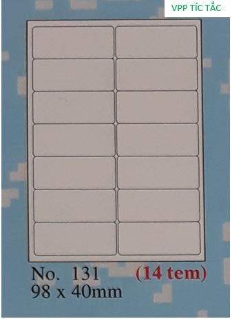 Đề can A4 hộp (Tomy 131 A4 - xấp/20 tờ)