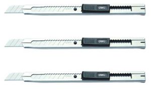 Dao rọc giấy nhỏ inox Deli 2058