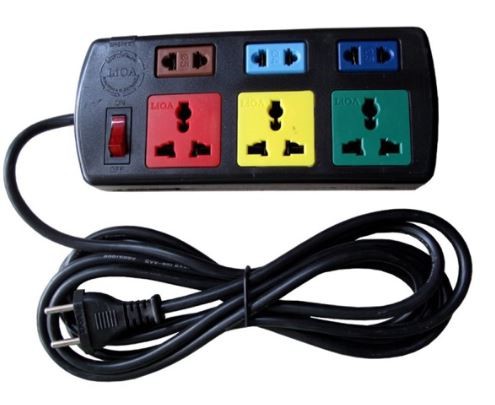 Ổ 3D+3S dây 5mx2 (ổ điện ngắn Lioa 6 ổ, dây 5m)