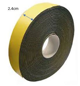 Băng keo 24mm (xốp đen 2.4p)