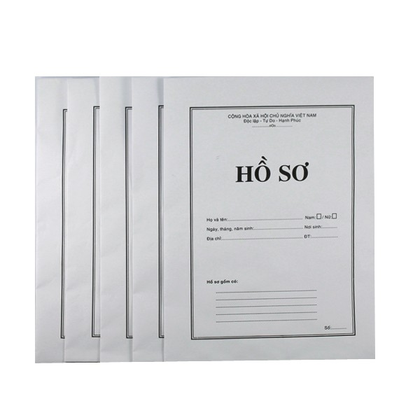 Vỏ bao thư (A4 trắng có chữ Hồ Sơ-giấy Duplex 200)
