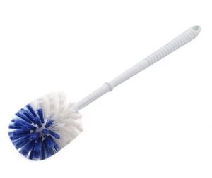 Cọ tròn nhựa (cọ toilet tròn cán dài)