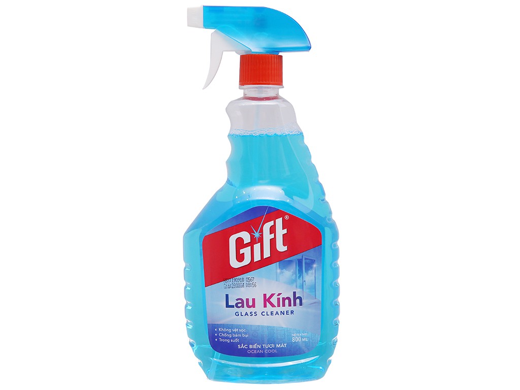 Lau kính (Gift sắc biển 800 ml)