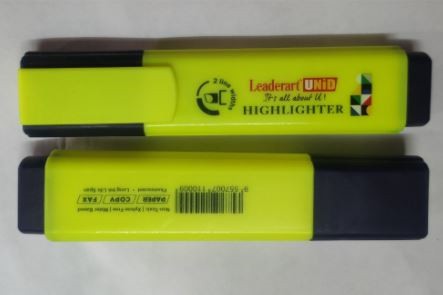 Bút dạ quang thân vuông Leader Art LA101HL (UNID-VÀNG)