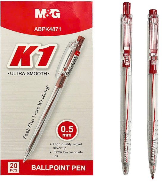 Bút bi MG (4871 -ngòi 0.5mm) Đỏ
