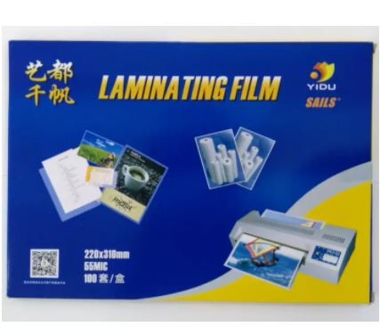 Màng nhựa trong 220*310*55mic (Nhựa ép A4 55mic)
