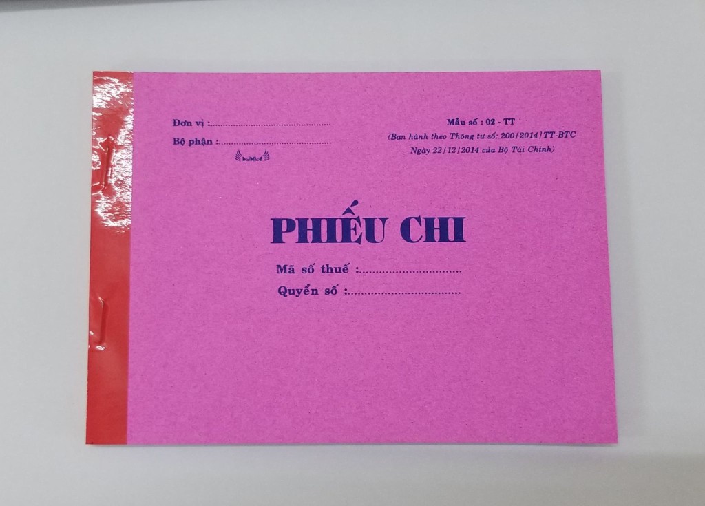 Phiếu chi 2 liên (13x19 50 bộ)