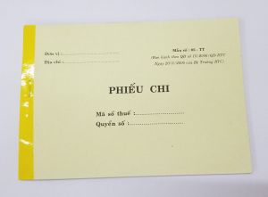 Phiếu chi (1 liên giấy fort)
