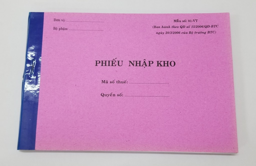 Phiếu nhập kho 2 liên (13*19 50 bộ)
