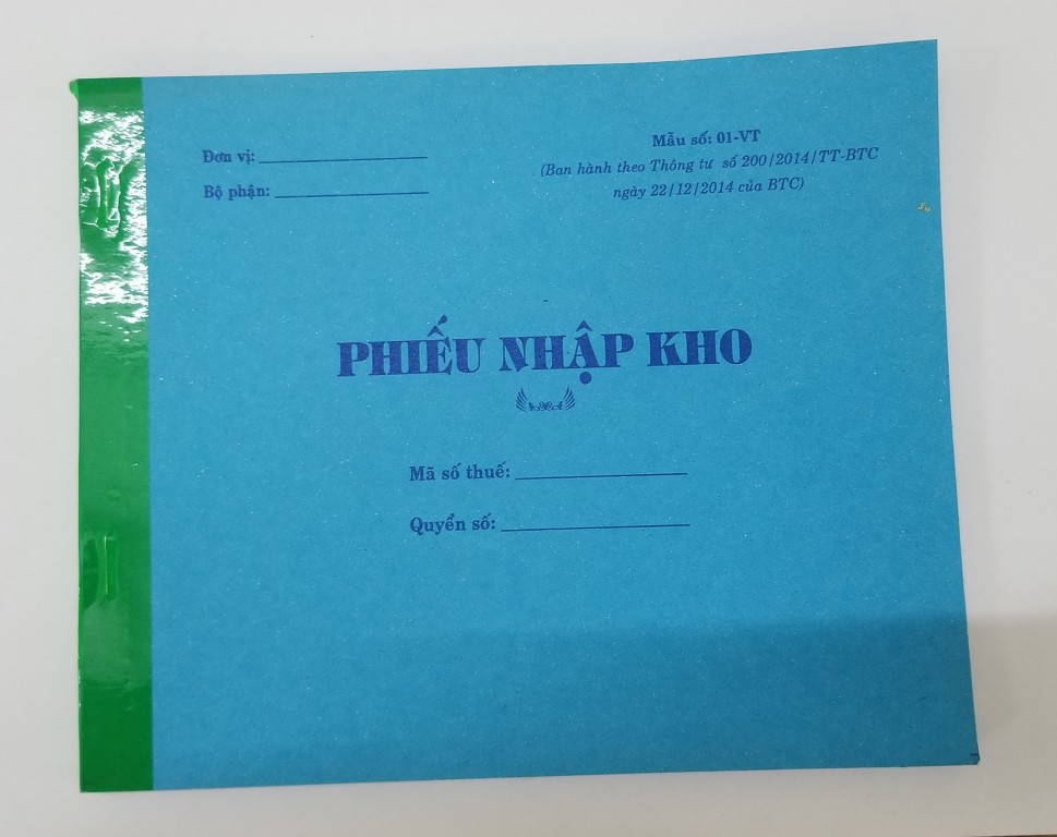 Phiếu nhập kho 2 liên (16*20 50 bộ)