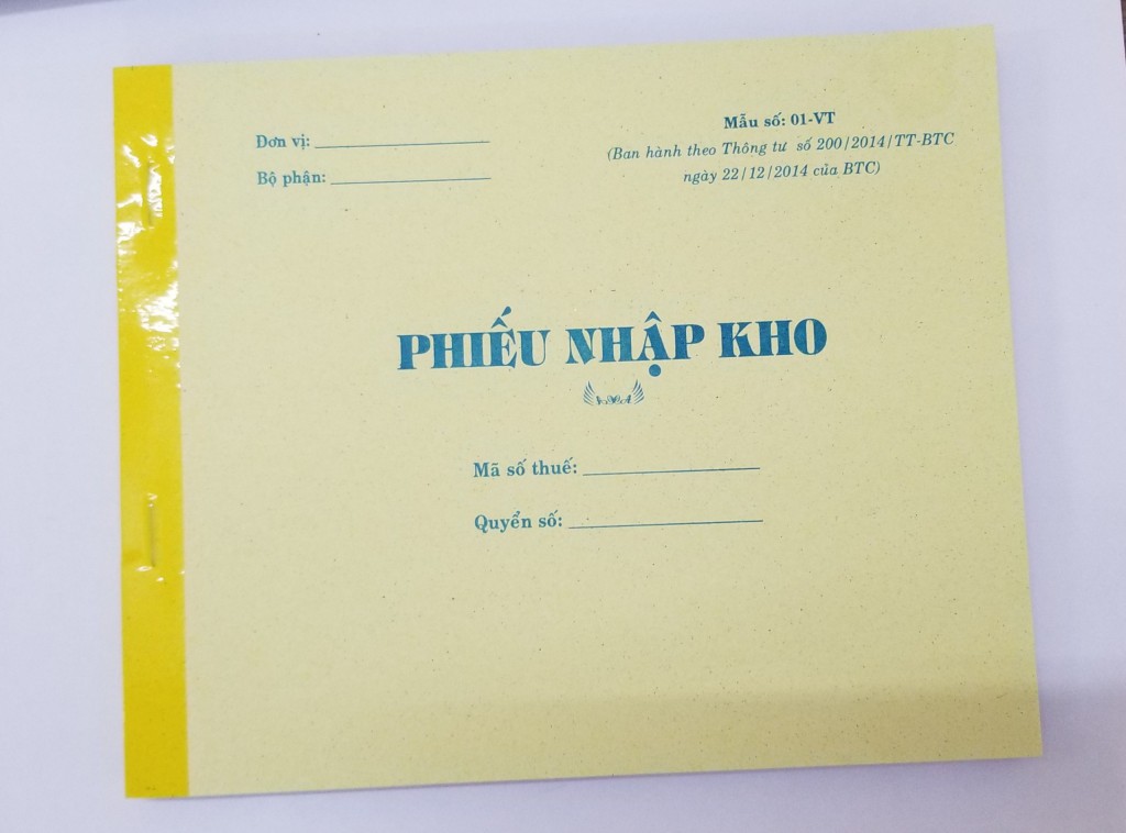 Phiếu nhập kho 3 liên (16*20 50 bộ)