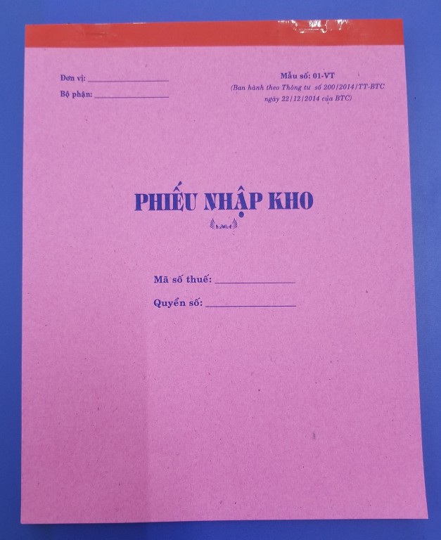 Phiếu nhập kho 3 liên (20*25 50 bộ)