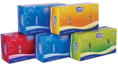 Giấy lụa hộp Pulppy 5 hộp - 1 lốc 5 hộp