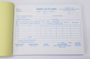Phiếu xuất kho 3 liên (13x19 50 bộ)