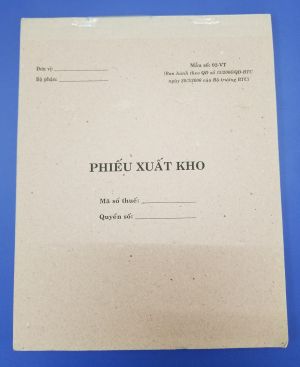 Phiếu xuất kho 1 liên (20*25 giấy tái sinh)