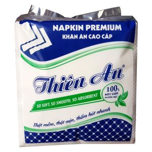 Khăn ăn vuông lớn 30x30 Napkin (Thiên An Nam tem xanh)