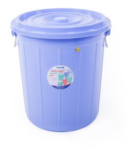 Thùng nước nhựa tròn 80L (có nắp)