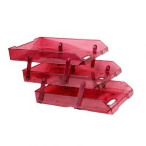 Kệ 3 tầng trượt mica (TTM màu trà)